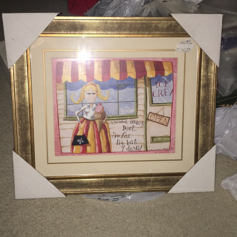 Cute photo and frame for the kitchen!